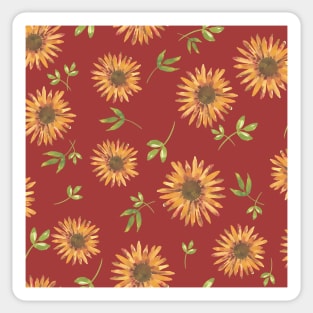 Sunflower field Sticker